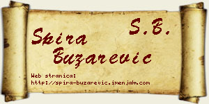 Spira Buzarević vizit kartica